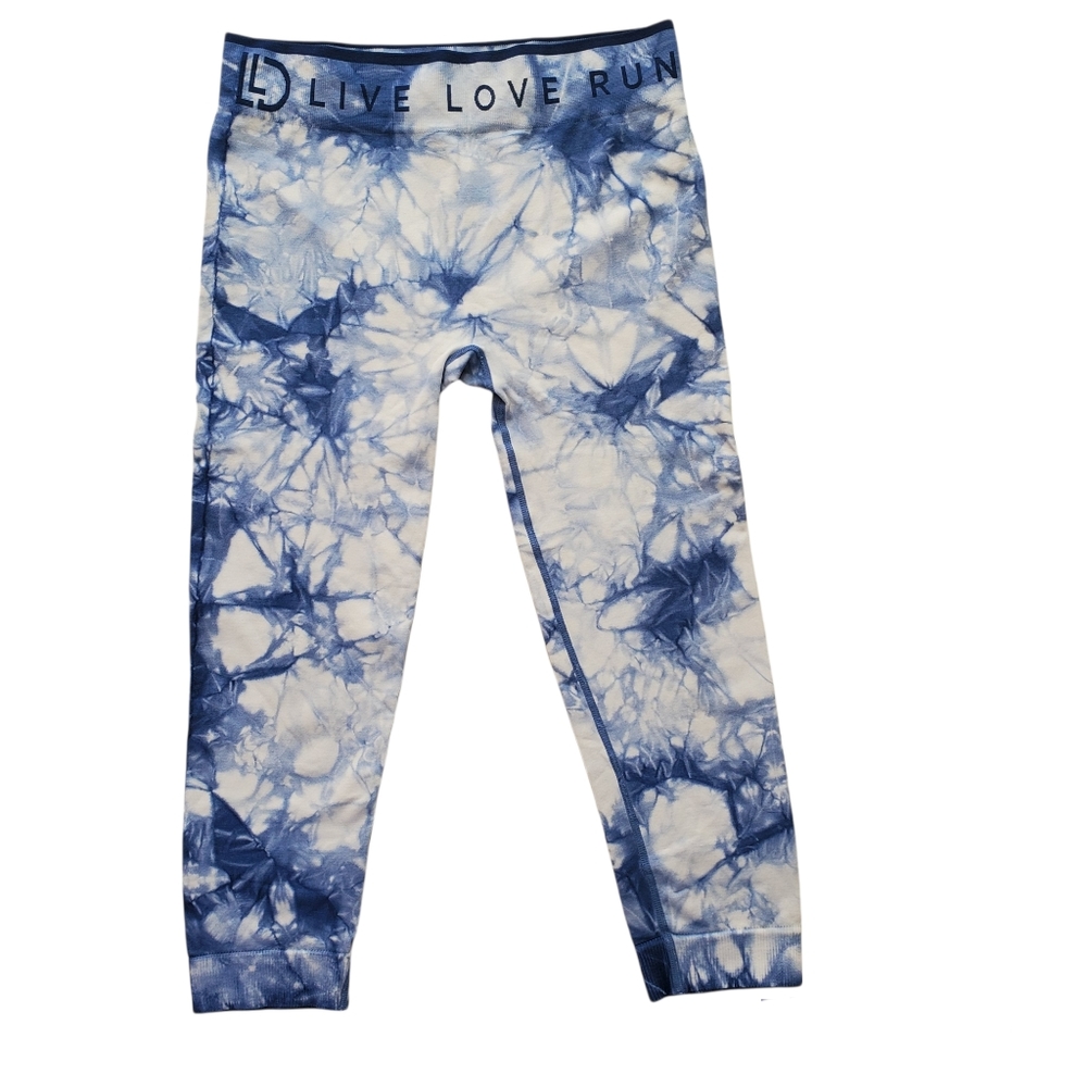 Live Love Dream ~ "Live Love Run" Tie Dye Capri Leggings
